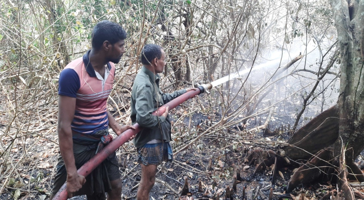 তিনদিন পর নিয়ন্ত্রণে সুন্দরবনের আগুন